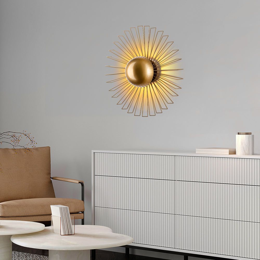 Zidna Lampa Kaya - 15236 - L, boje: Zlato slika 3