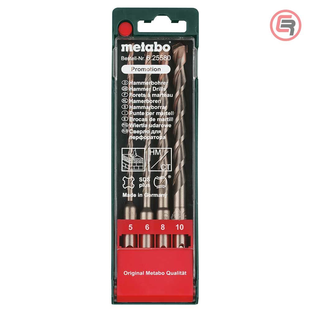 Metabo Garnitura Svrdala SDS - plus, 5 - 10mm / 4 dijelna u PVC Kutiji "SP" – 625580000 slika 1
