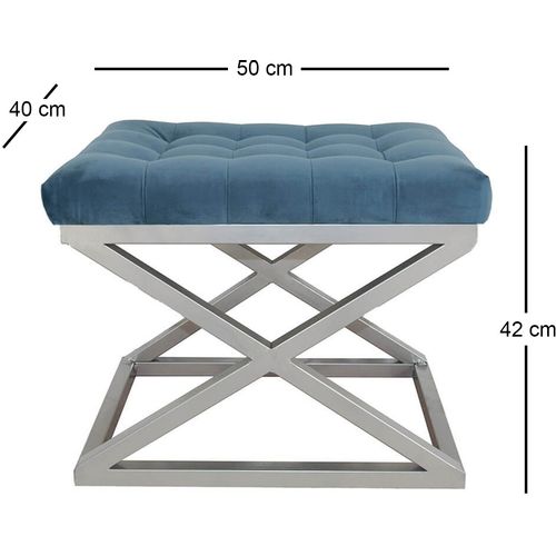 Capraz - Silver, Blue Silver
Blue Pouffe slika 2