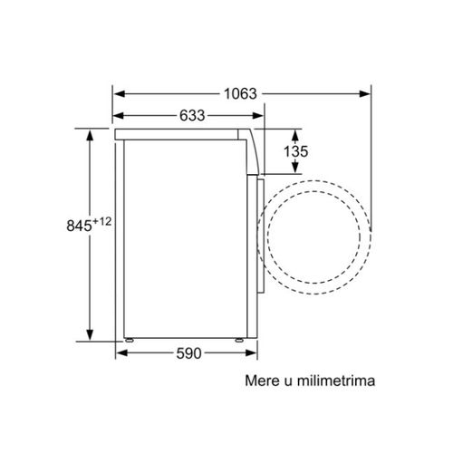 Bosch WAN24066BY Serija 4, Veš mašina, 8kg, 1200rpm, EcoSilence Drive, Dubina 59 cm slika 7