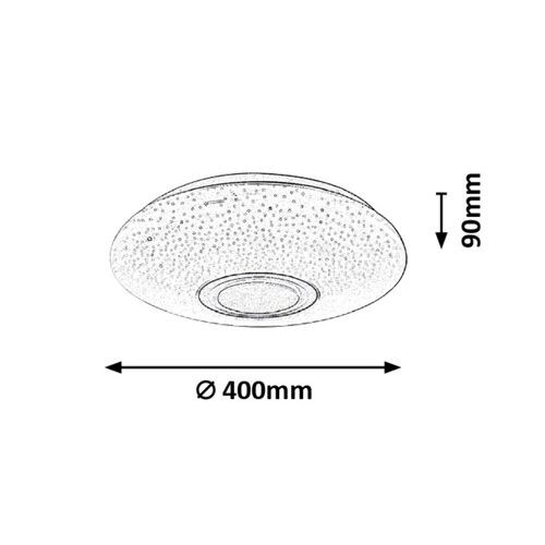 Rabalux Rodion plafonjera LED 24W 2700K-6500K slika 8