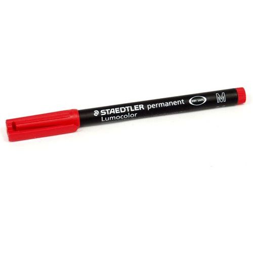 Flomaster Staedtler, permanent marker, Lumocolor 317, 1 mm, crveni slika 2