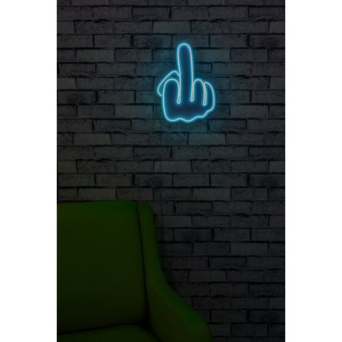 Wallity Ukrasna plastična LED rasvjeta, Middle Finger - Blue slika 2