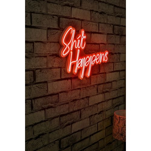 Shit Happens - Red Red Decorative Plastic Led Lighting slika 2