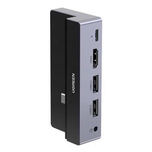 USB HUB UGREEN, USB-C na 2xUSB3.0, HDMI, 3.5mm, PD sivi