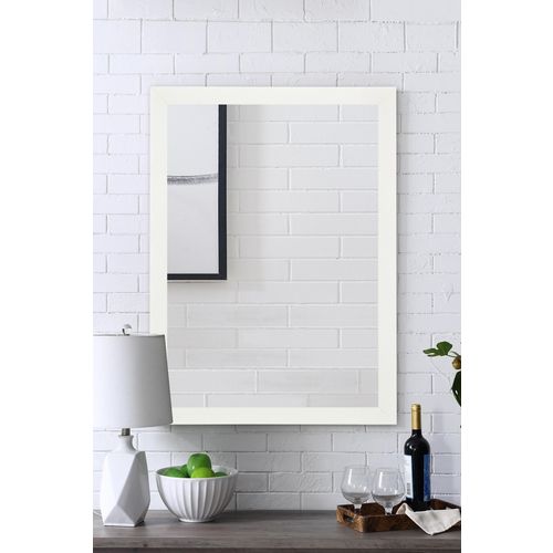 Framed - White White Decorative Mirror slika 2