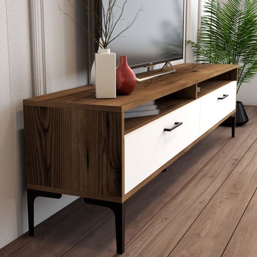 Woody Fashion TV jedinica, Istanbul - Walnut, White slika 4