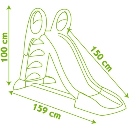 SMOBY tobogan KS narančasto - zeleni, 159x69x100 cm 310262 310262 slika 2