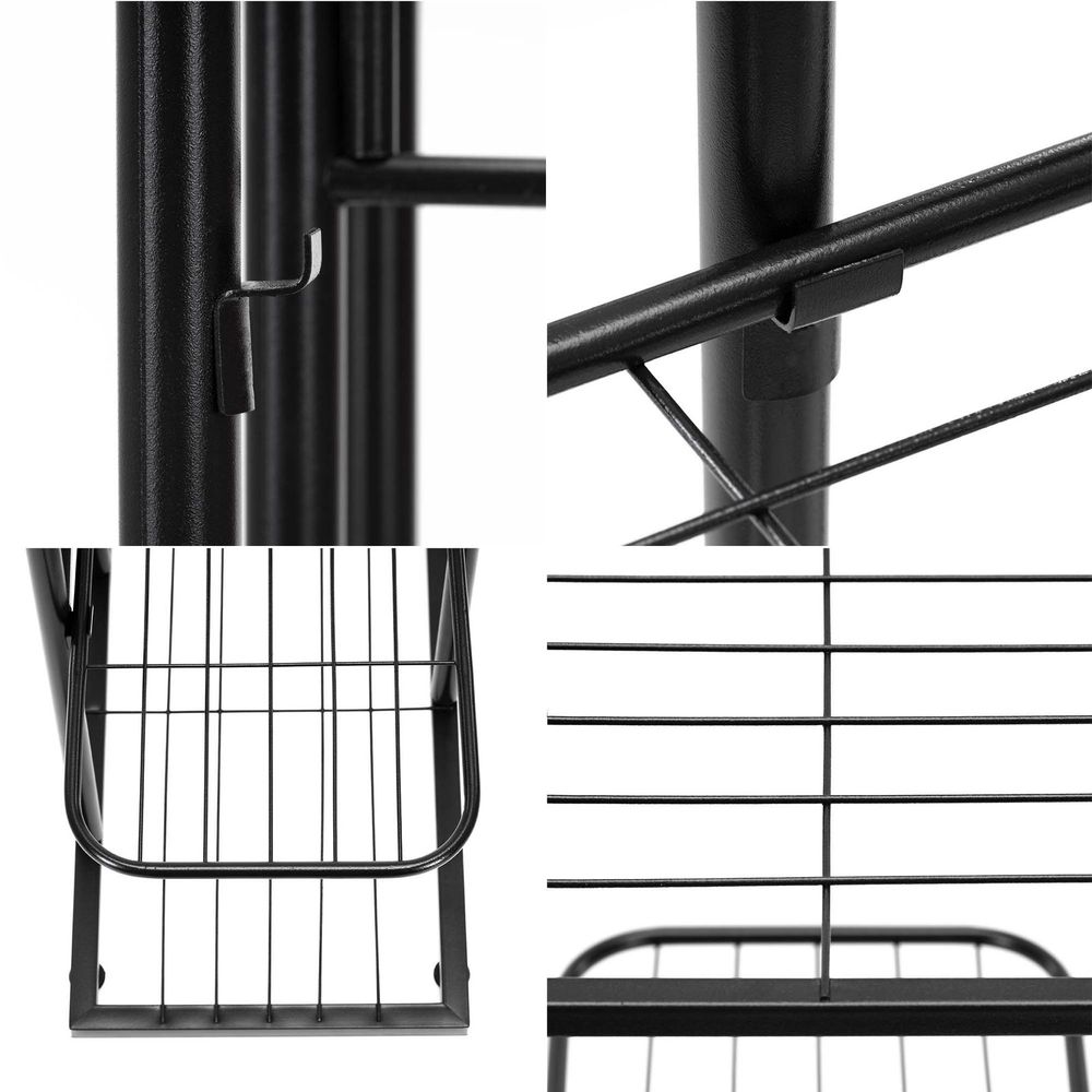Metalni stalak za cvijeće 105 x 44,5 x 22,5 cm slika 8