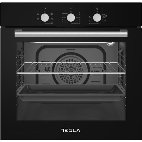 Tesla BO600SB Ugradna ventilatorska rerna, Crna slika 3