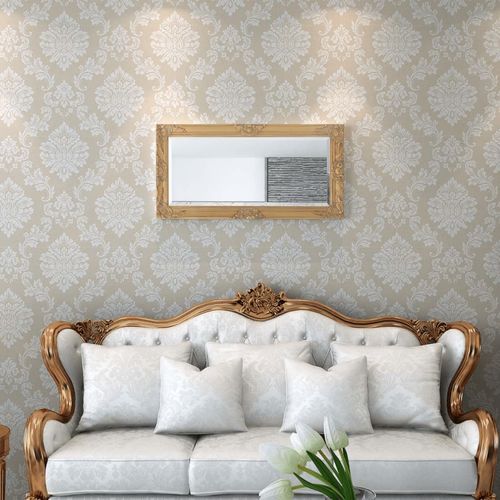 Zidno Ogledalo Barokni stil 100x50 cm Zlatna boja slika 50
