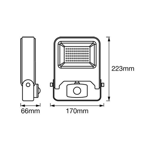 LEDVANCE LED reflektor Flood 30W 3000k t. sivi slika 4