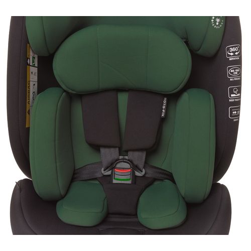 4BABY autosjedalica I-Size (40-150 cm) Roto-fix dark green slika 7