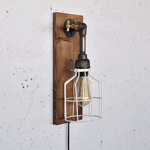 Pp169 Wooden
Black Wall Lamp slika 6