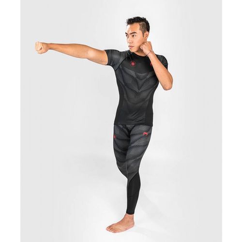 Venum Phantom Rashguard Kratki Rukav Crno-Crveni M slika 3