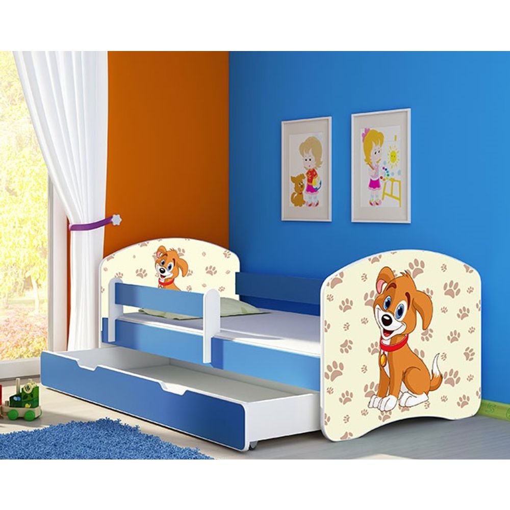 ACMA Dječiji krevet Acma II sa ladicom Blue - 180x80cm - Dezen 11 slika 1