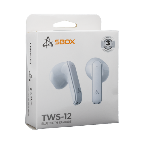 Sbox EARBUDS Slušalice + mikrofon Bluetooth EB-TWS12 Bijele slika 6