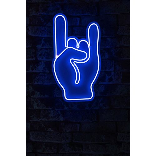 Wallity Ukrasna plastična LED rasvjeta, Rock N Roll Sign - Blue slika 2