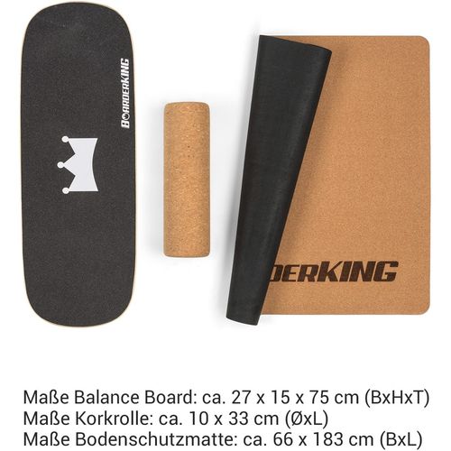 BoarderKING Indoorboard Classic balans daska, Crna slika 13