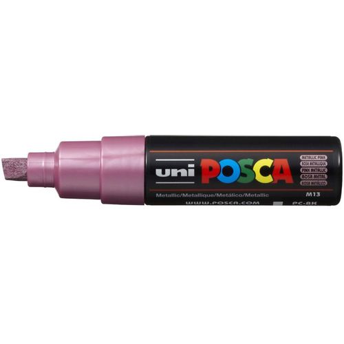 UNI POSCA marker pc-8k metallic rozi slika 1