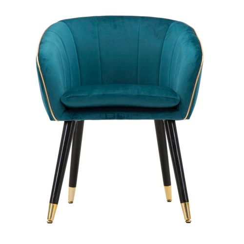 Mauro Ferretti Fotelja Paris teal-gold cm 62x58x78 slika 2