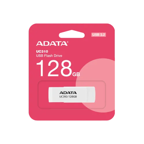 USB Flash 128 GB AData 3.2 UC310-128G-RWH Beli slika 3