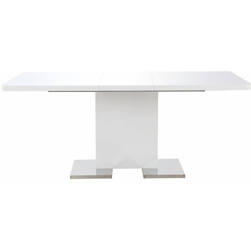 Produživi stol visokog sjaja bijeli 180 x 90 x 76 cm MDF slika 31