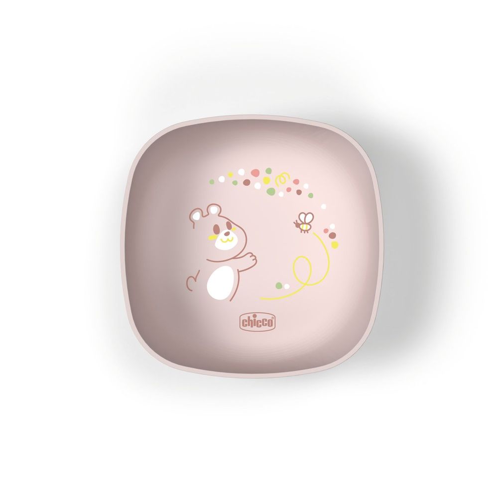 Chicco Dječiji set za jelo Baby's Dish, Pink slika 2