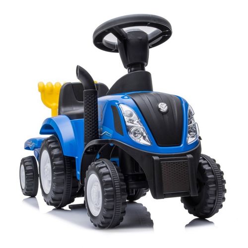 Dječji traktor guralica s prikolicom New Holland plavi slika 6