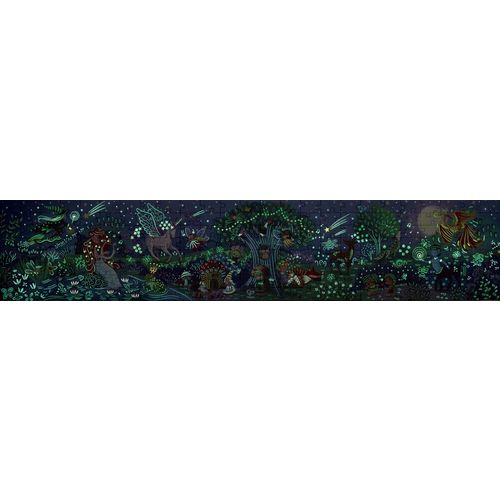 Hape Drvena slagalica koja svijetli u mraku Magic Forest Puzzle E1633A, 150cm slika 3