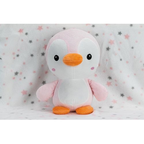 Interbaby dekica 80x110 cm + igračka pingvin pink slika 3