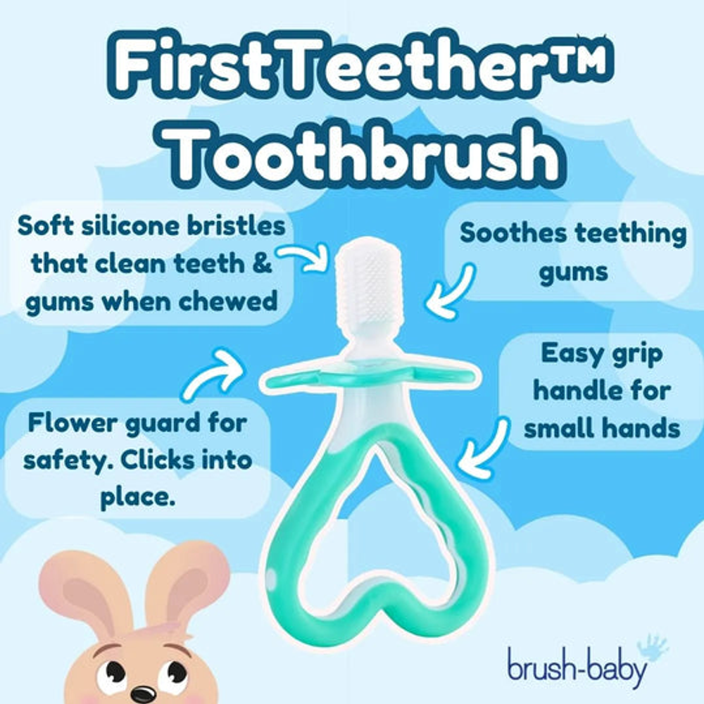 Brush-Baby Set za oralnu njegu beba First Brush & Teether slika 8
