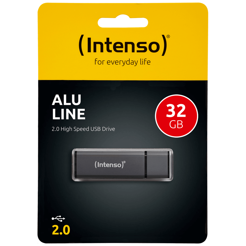 (Intenso) USB Flash drive 32GB Hi-Speed USB 2.0, ALU Line - USB2.0-32GB/Alu-a slika 1