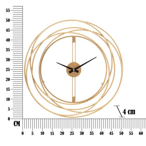 Mauro Ferretti Zidni sat gold strips cm ø 50x4 slika 6
