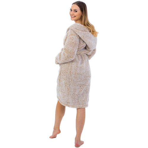 Bathrobe Fluffy beige slika 12