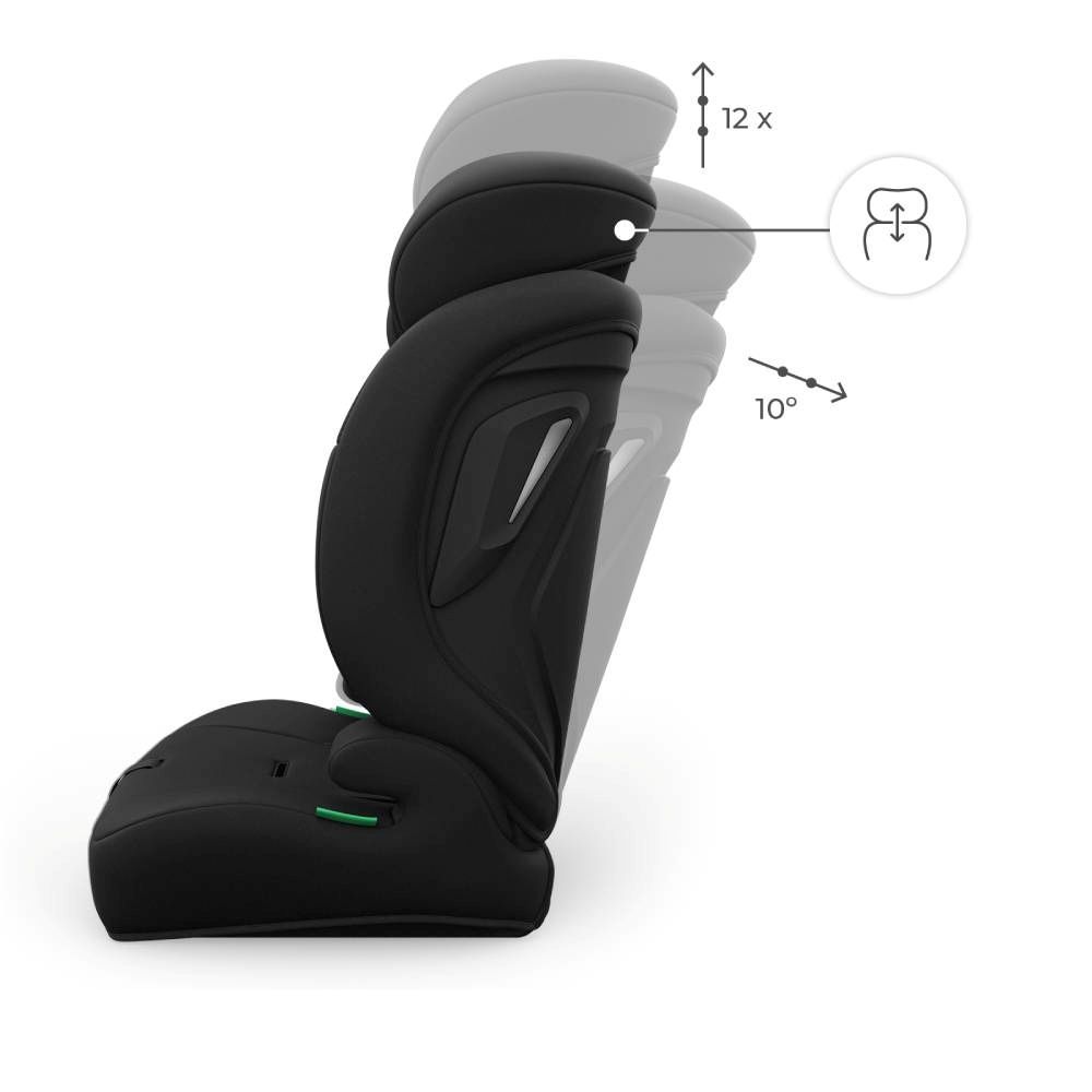 Kinderkraft autosjedalica Comfort Up 2 plus i-Size 9-36 kg (76-150 cm) bez Isofix-a, Black slika 11