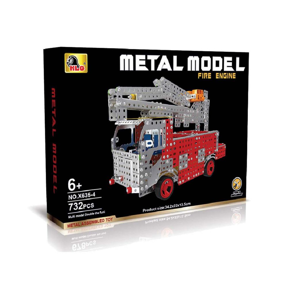 Denis Metal Model Fire Engine X635-4 slika 1