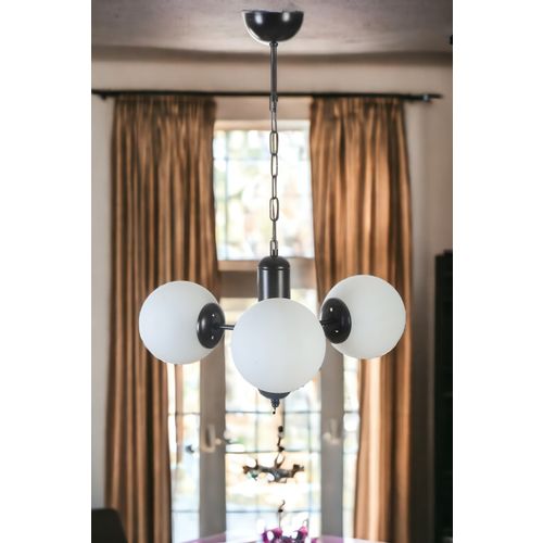 Bankok 3 Lü Siyah Beyaz Camlı Avize Black
White Chandelier slika 2