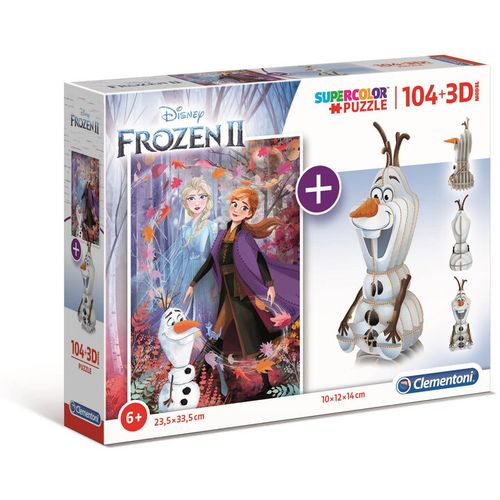 Clementoni puzzle 104 kom + 3D model Frozen II slika 4
