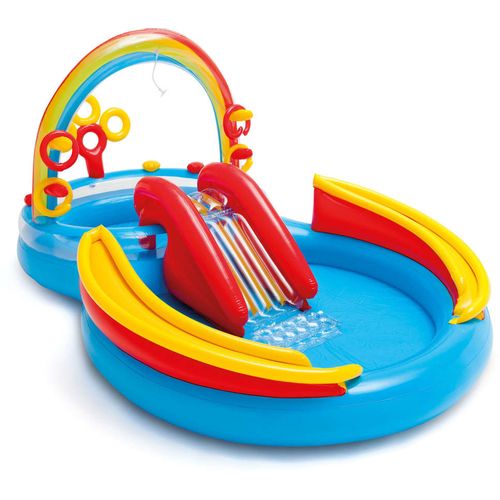 Intex bazen na napuhavanje Rainbow Ring Play Center 297 x 193 x 135 cm slika 17