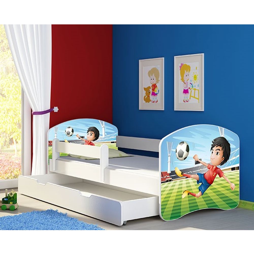 ACMA Dječiji krevet Acma II sa ladicom White - 160x80cm - Dezen 13 slika 1
