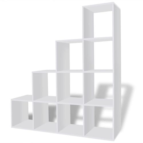 242550 Staircase Bookcase/Display Shelf 142 cm White slika 41