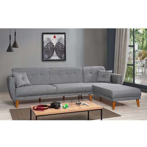 Atelier Del Sofa Aria Ugao Sofa-Krevet - Tamno Siva slika 2