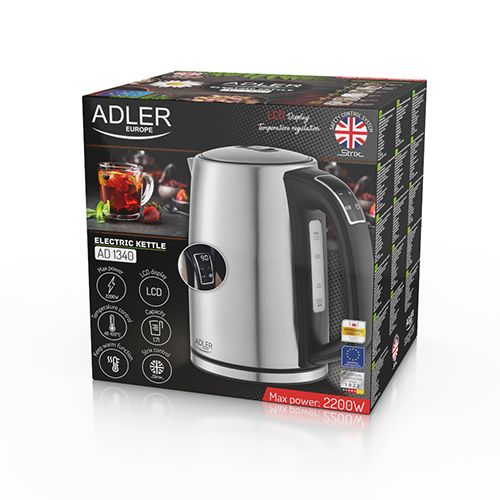 Adler električni grijač vode s kontrolom temperature 1.7L 2200W AD1340 slika 6