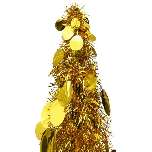 Prigodno umjetno božićno drvce zlatno 150 cm PET slika 6