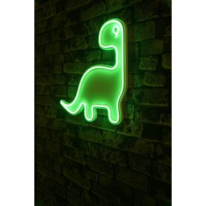 Wallity Ukrasna plastična LED rasvjeta, Dino the Dinosaur - Green