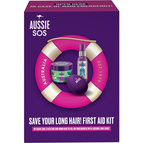 Aussie Poklon paket Maska & Ulje + četka za kosu slika 2
