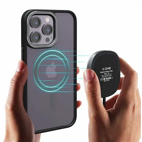 X-ONE Dropguard Magnetic Case Air (MagSafe kompatibilan) – za Apple iPhone 15 Plus crna slika 1