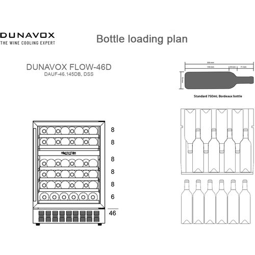 DAUF-46.145DSS DUNAVOX vinska vitrina slika 9