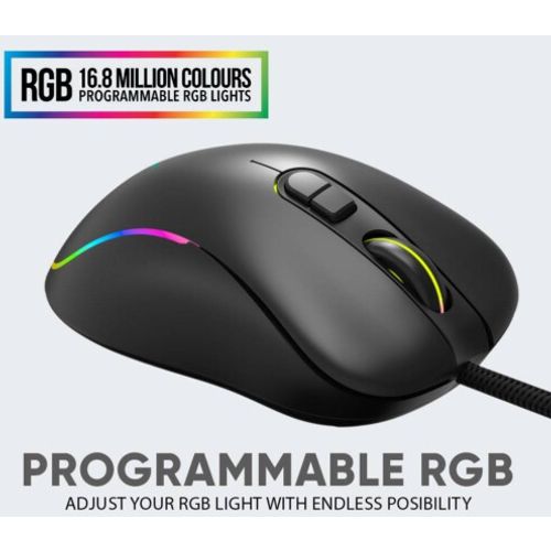 ARMAGGEDDON Raven V RGB Pro Gaming miš USB optički slika 5